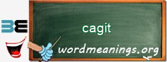 WordMeaning blackboard for cagit